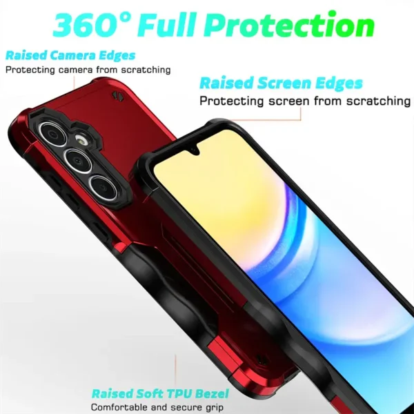 Case trasero resistente con acabado antideslizante para celular en El Salvador.
