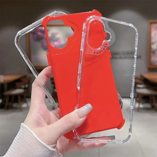 Case transparente con ajuste perfecto para tu celular.