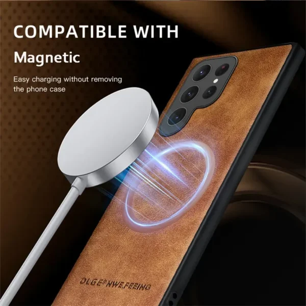 Case retro de lujo Thin Fit magnético con diseño elegante y delgado.